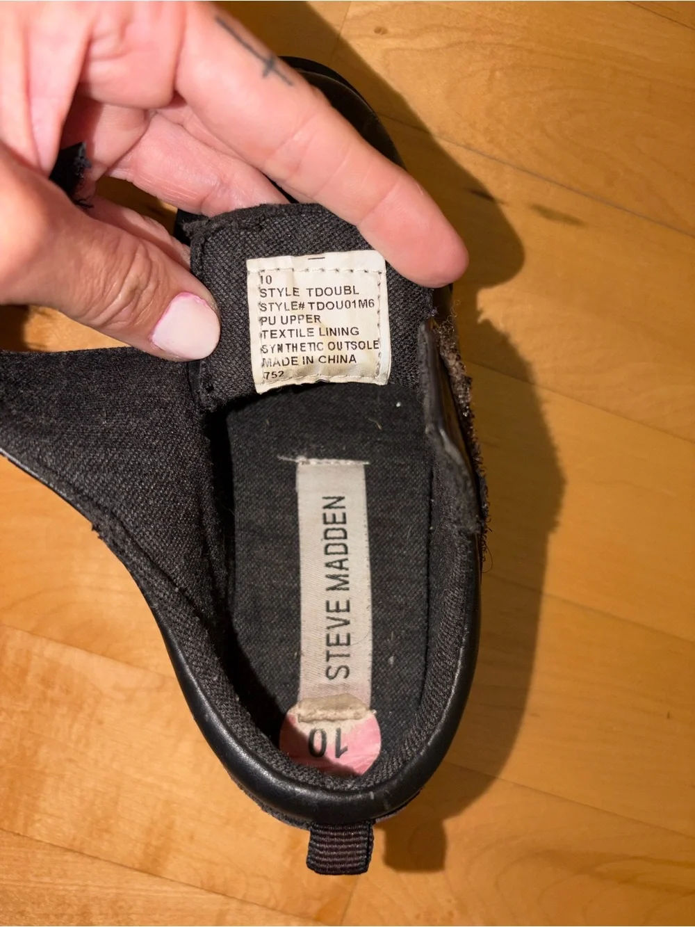 Steve Madden Little Kids Black Double Monk Strap Shoes